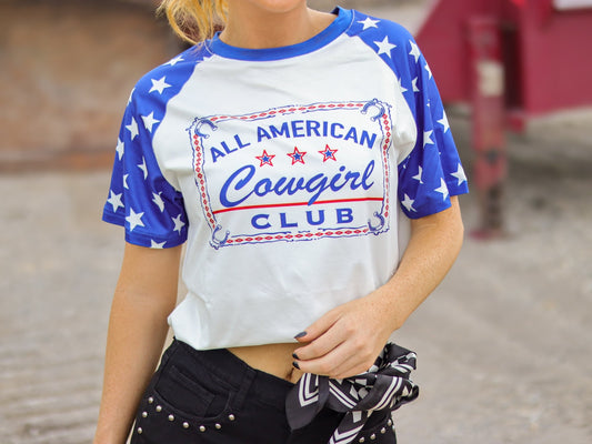 All American Cowgirl Tee - Pistols 'n Petticoats - western boutique - womens western wear - western wear womens