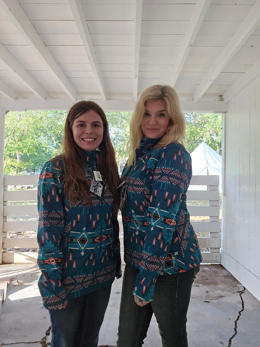 Aztec print Winter Jacket - Pistols 'n Petticoats - #westernboutique# - #westernfashion#