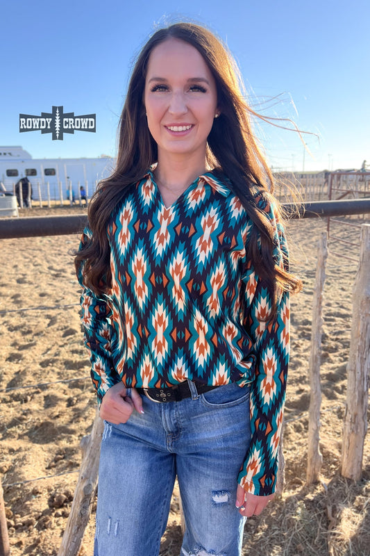 Aztec Valley Top - Pistols 'n Petticoats - #westernboutique# - #westernfashion#