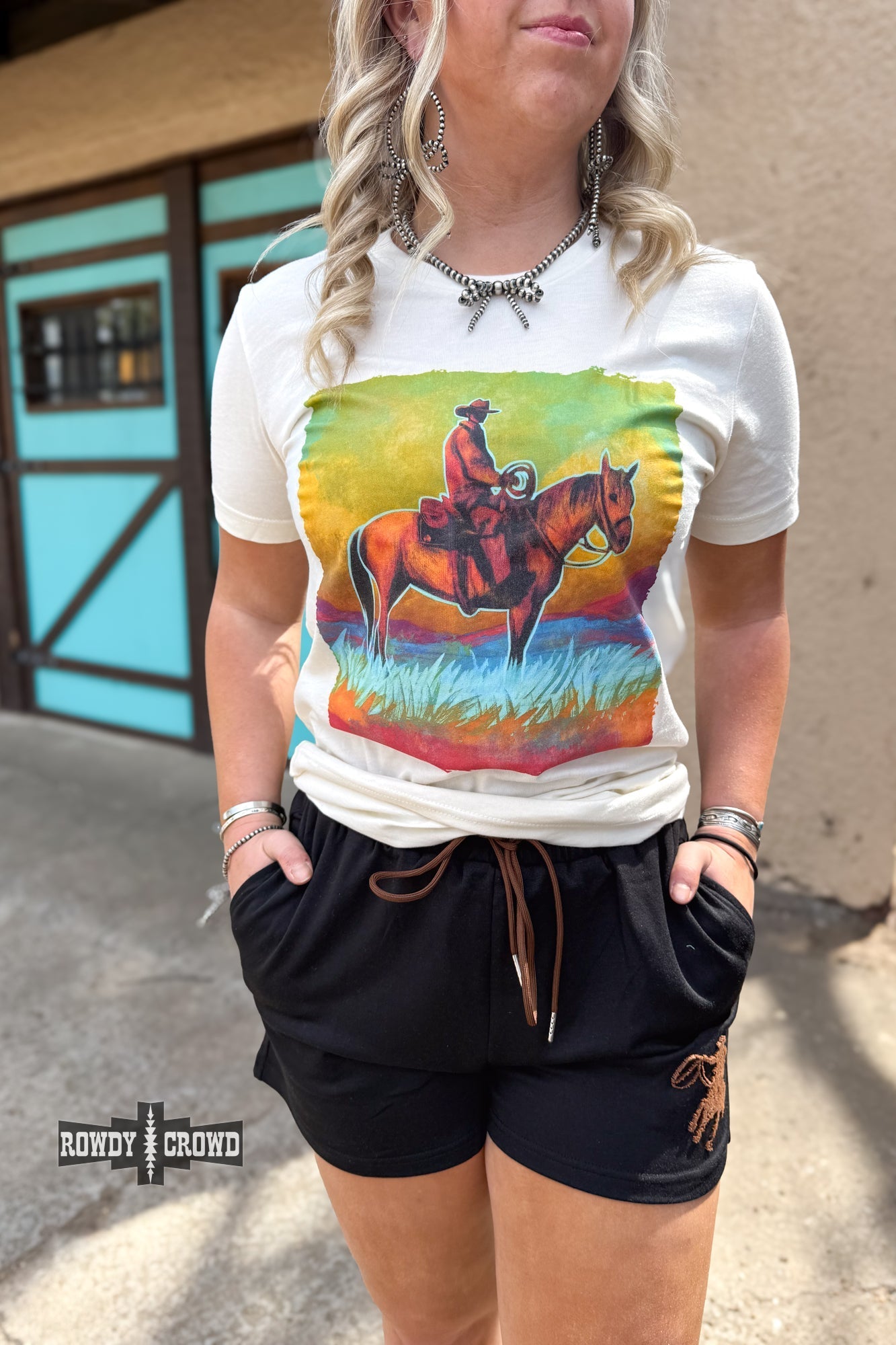 Blazin' Trails Tee - Pistols 'n Petticoats - #westernboutique# - #westernfashion#