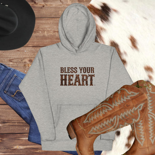 Bless your Heart Unisex Hoodie - Pistols 'n Petticoats - #westernboutique# - #westernfashion#