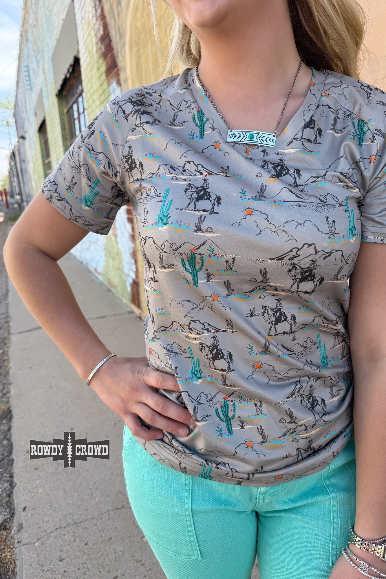 Blooming Desert Tee - Pistols 'n Petticoats - western boutique - womens western wear - western wear womens