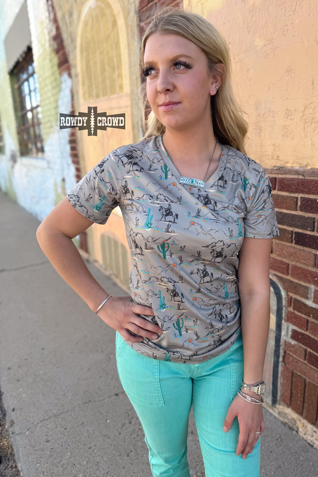 Blooming Desert Tee - Pistols 'n Petticoats - western boutique - womens western wear - western wear womens