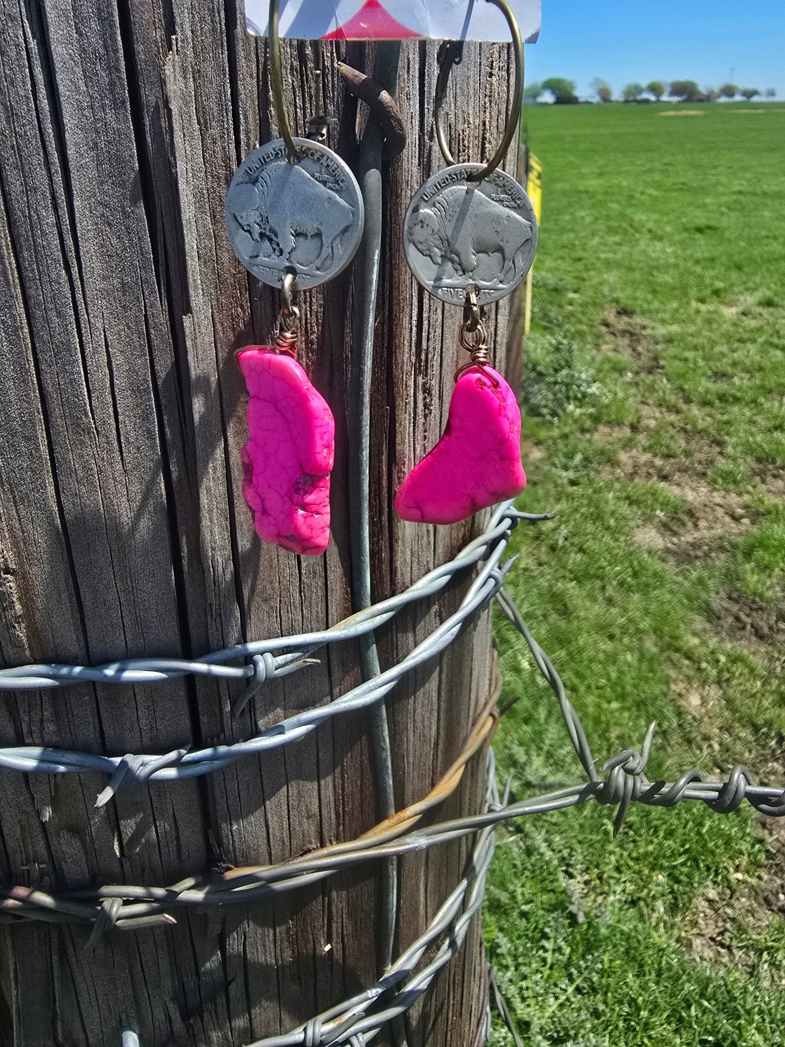 Buffalo Head Earrings - Pistols 'n Petticoats - #westernboutique# - #westernfashion#
