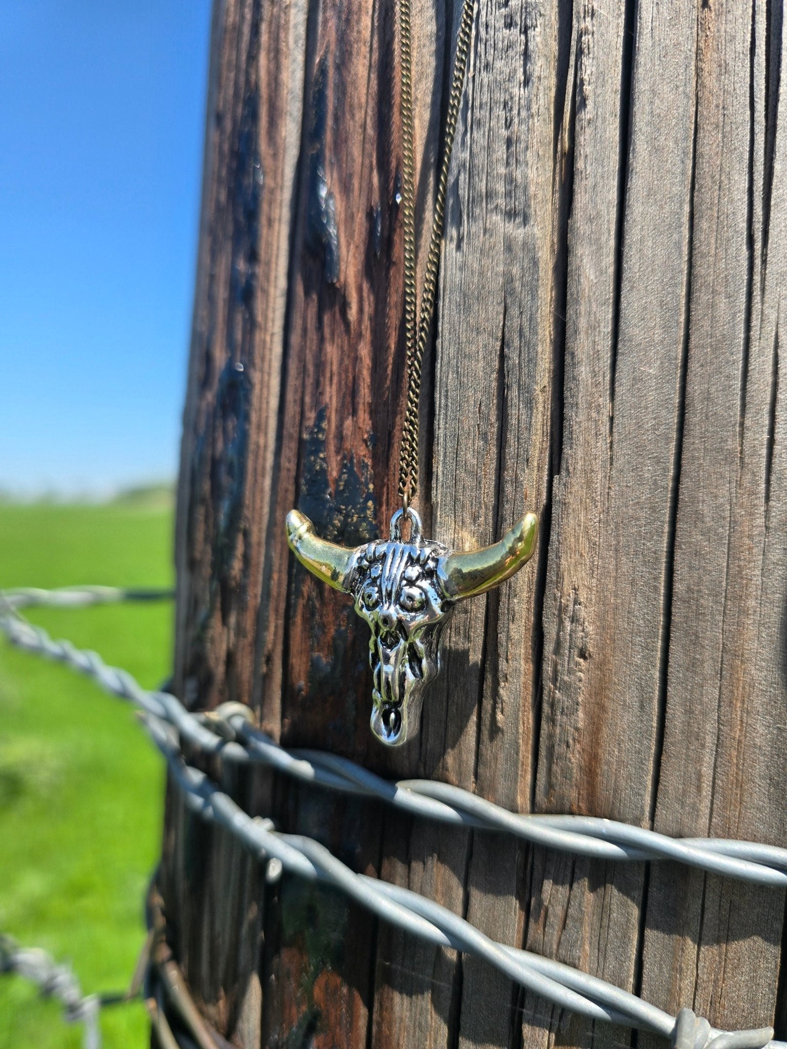 Bull head necklace - Pistols 'n Petticoats - #westernboutique# - #westernfashion#