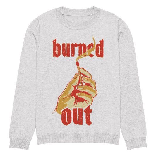 Burnt Out - Knitted crew neck sweater - Pistols 'n Petticoats - #westernboutique# - #westernfashion#