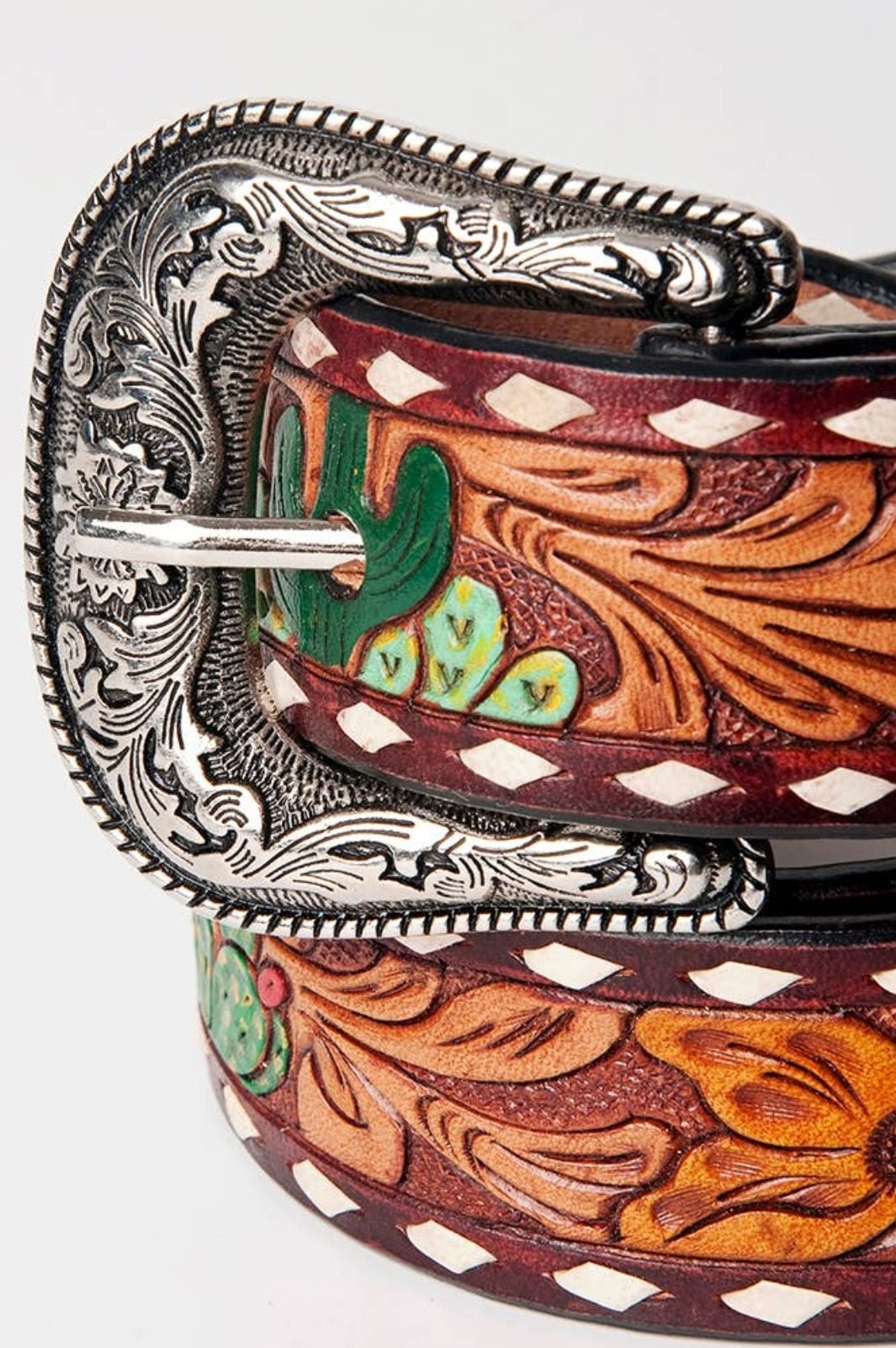 Cactus Womens Western Leather Belts - Pistols 'n Petticoats - #westernboutique# - #westernfashion#
