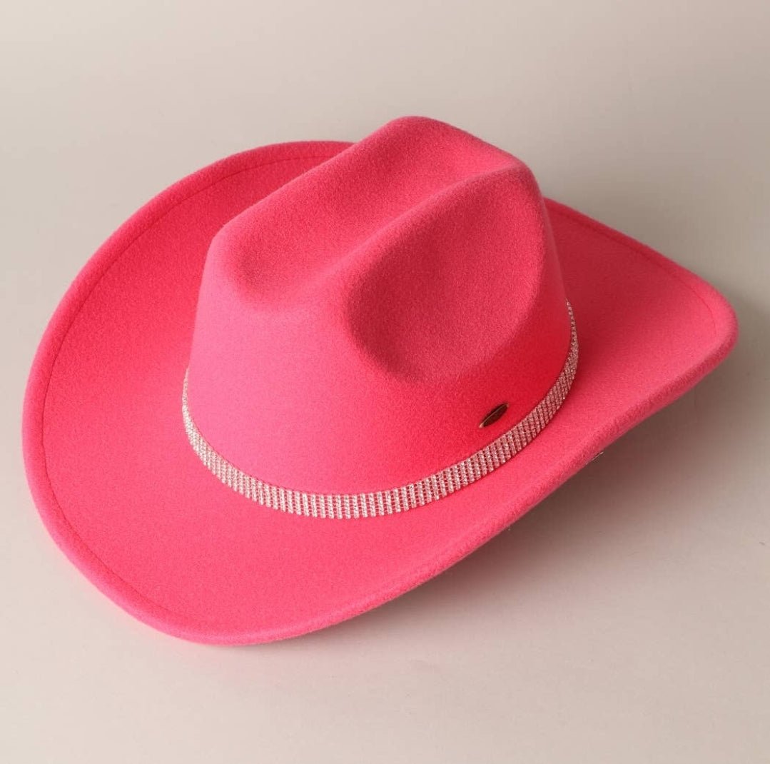 Cowgirl Hat with Rhinestones - Pistols 'n Petticoats - #westernboutique# - #westernfashion#