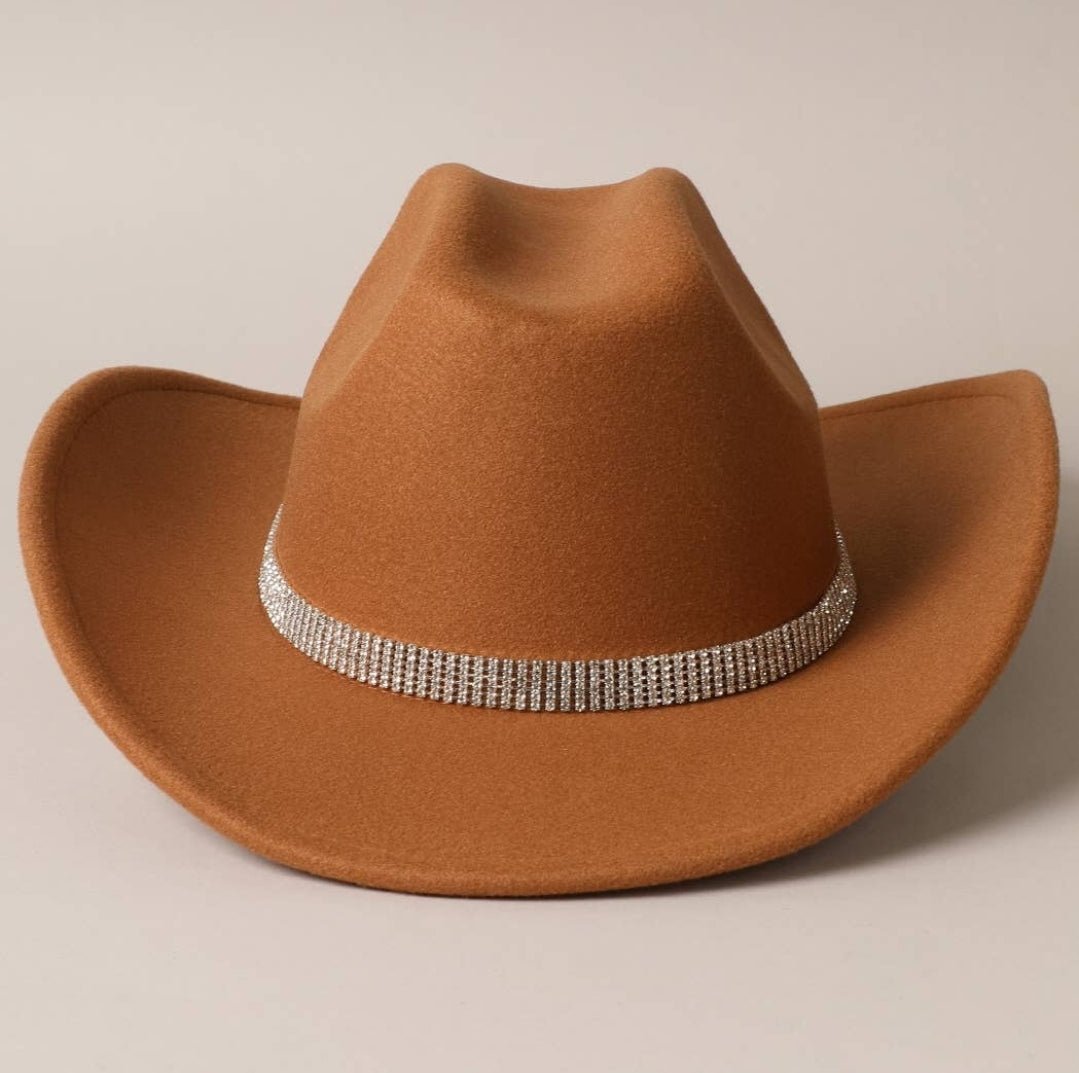 Cowgirl Hat with Rhinestones - Pistols 'n Petticoats - #westernboutique# - #westernfashion#