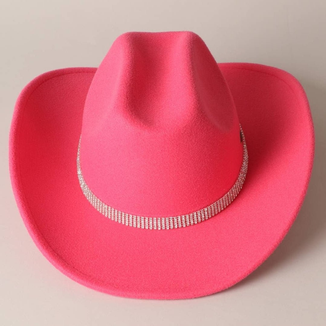 Cowgirl Hat with Rhinestones - Pistols 'n Petticoats - #westernboutique# - #westernfashion#
