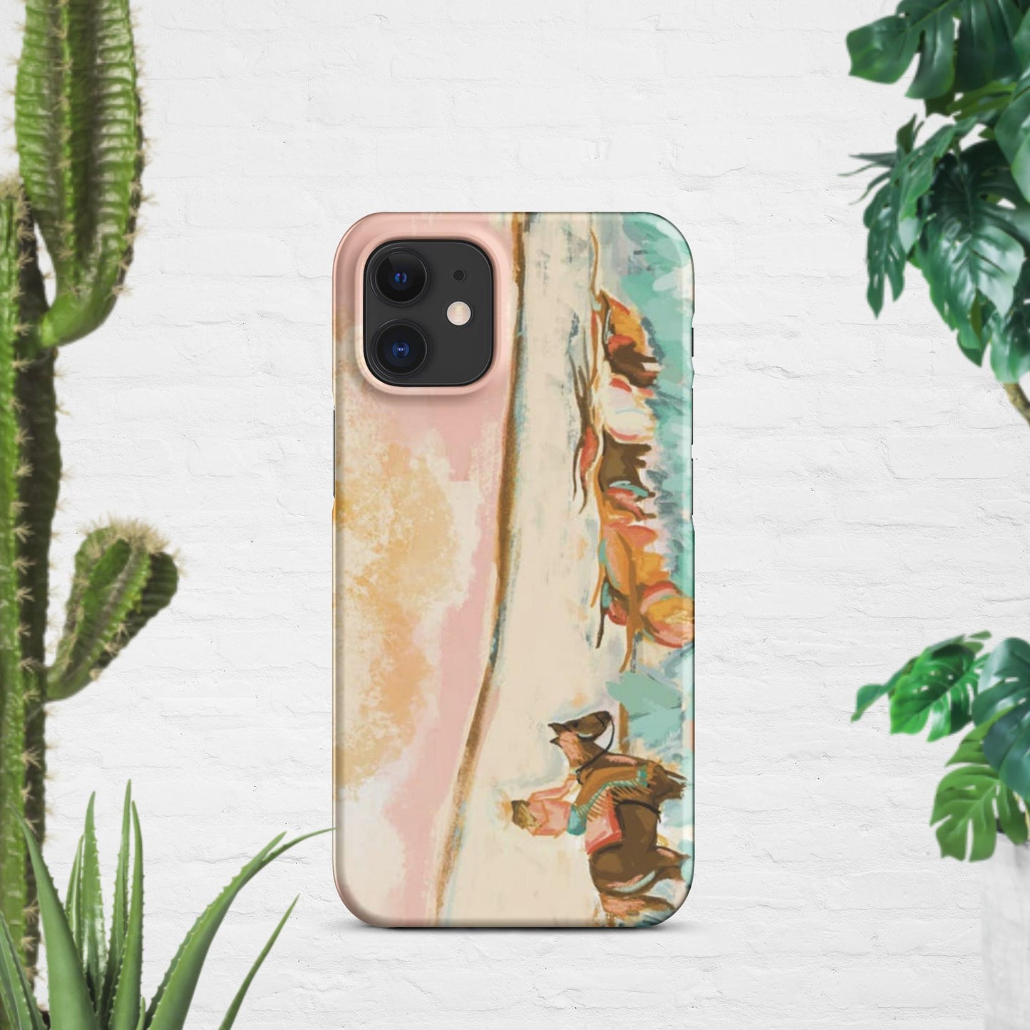 Cowgirl Watercolor Snap case for iPhone® - Pistols 'n Petticoats - #westernboutique# - #westernfashion#
