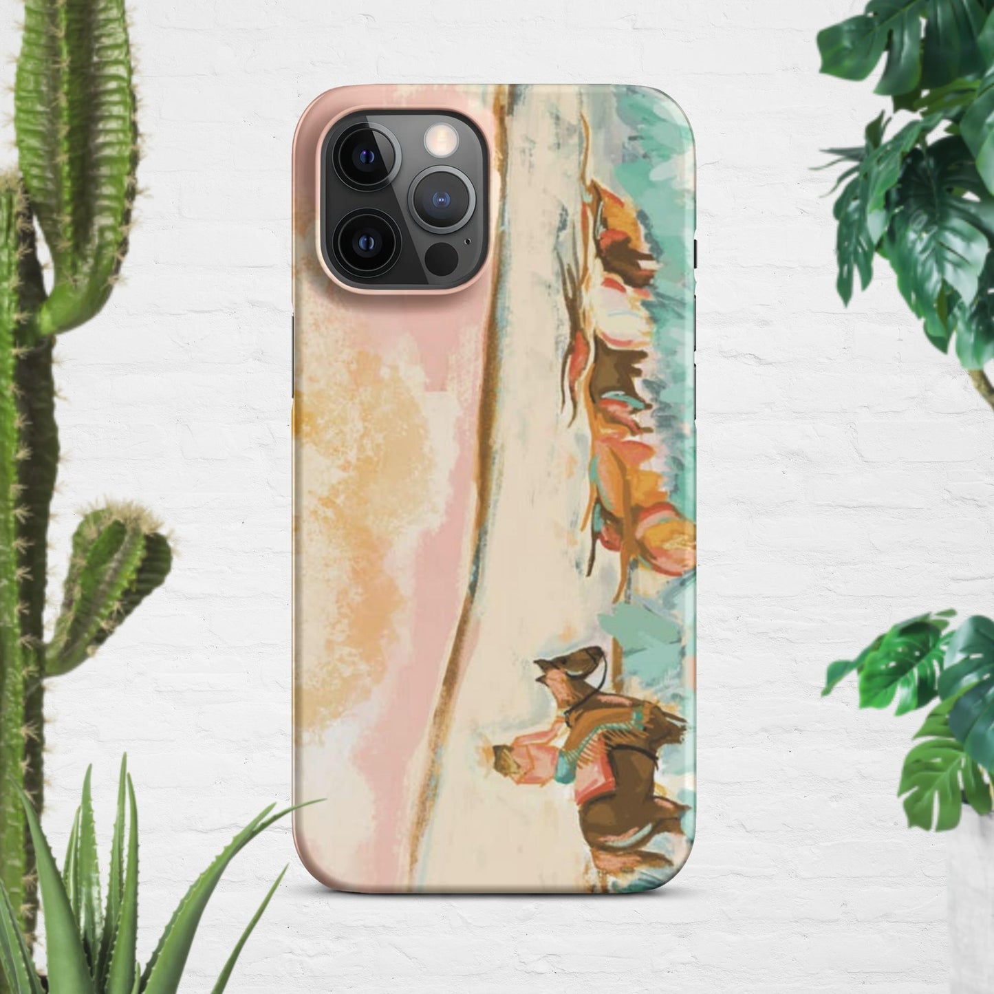 Cowgirl Watercolor Snap case for iPhone® - Pistols 'n Petticoats - #westernboutique# - #westernfashion#