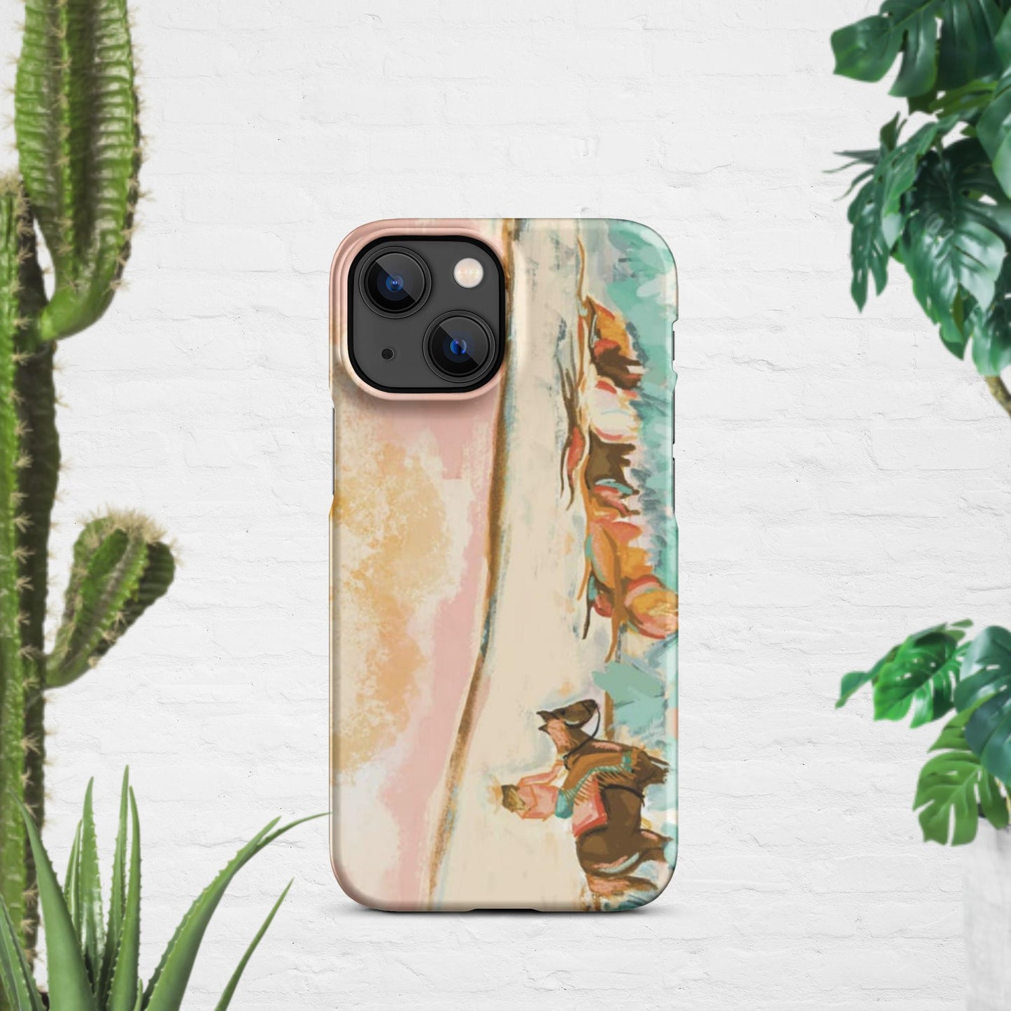 Cowgirl Watercolor Snap case for iPhone® - Pistols 'n Petticoats - #westernboutique# - #westernfashion#