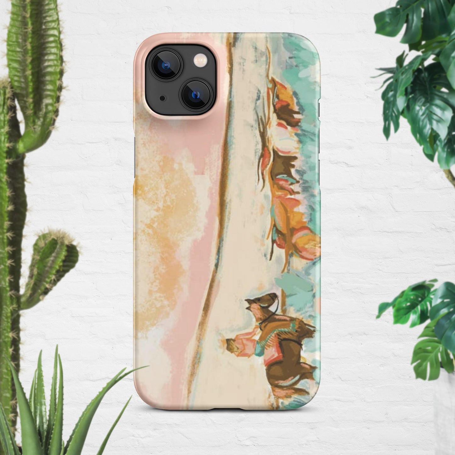 Cowgirl Watercolor Snap case for iPhone® - Pistols 'n Petticoats - #westernboutique# - #westernfashion#