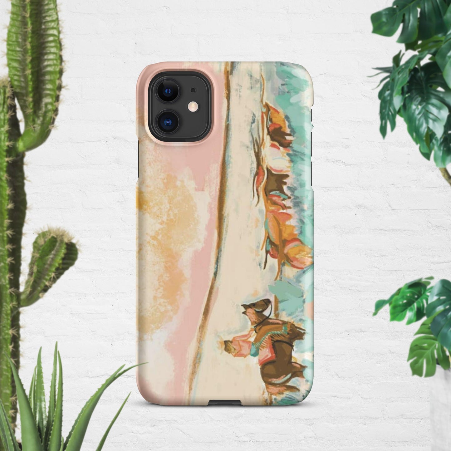 Cowgirl Watercolor Snap case for iPhone® - Pistols 'n Petticoats - #westernboutique# - #westernfashion#