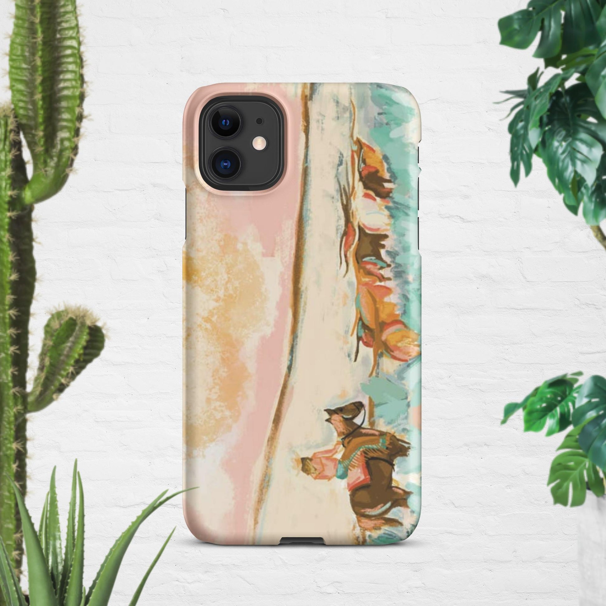 Cowgirl Watercolor Snap case for iPhone® - Pistols 'n Petticoats - #westernboutique# - #westernfashion#