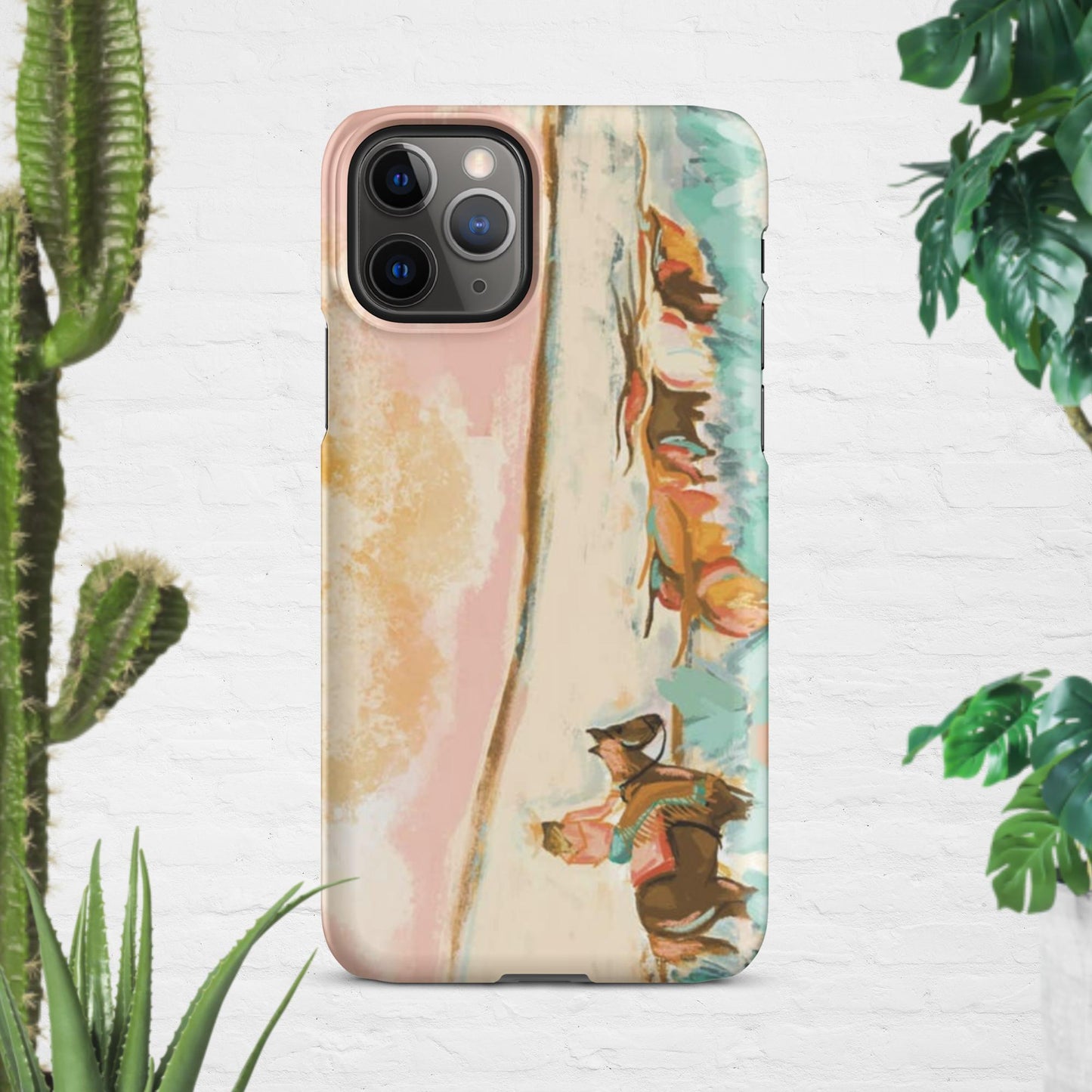 Cowgirl Watercolor Snap case for iPhone® - Pistols 'n Petticoats - #westernboutique# - #westernfashion#