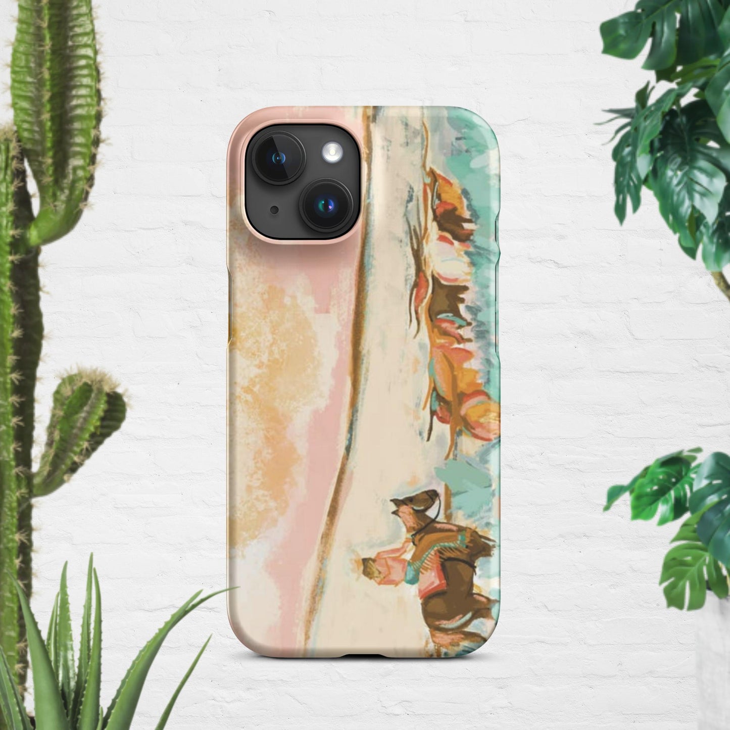 Cowgirl Watercolor Snap case for iPhone® - Pistols 'n Petticoats - #westernboutique# - #westernfashion#