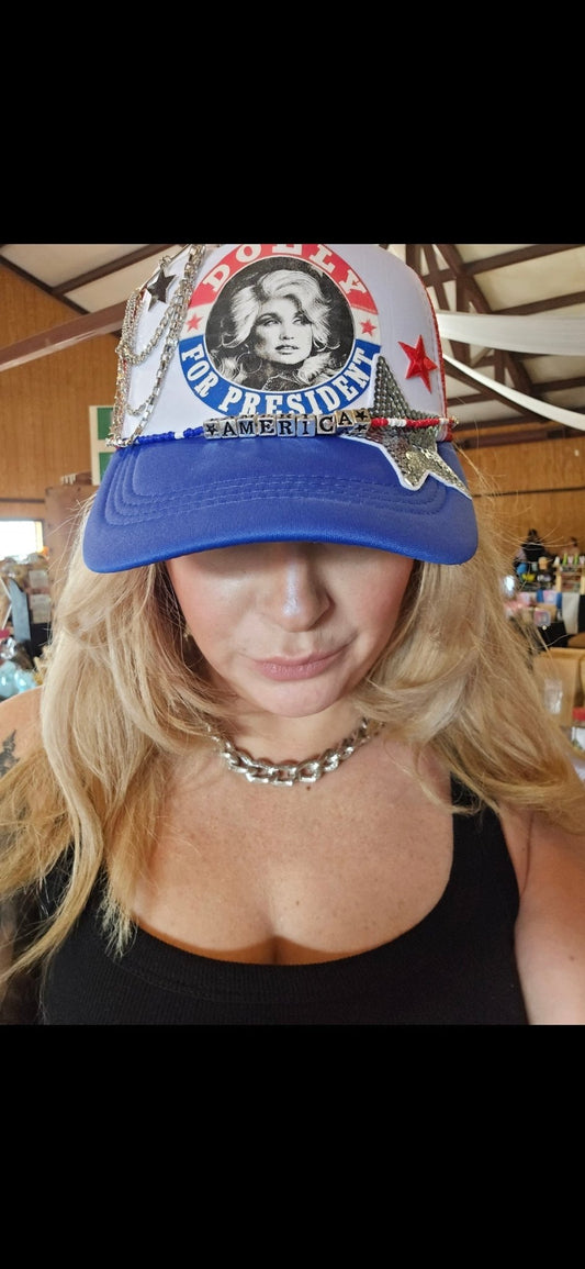Dolly for President Hat - Pistols 'n Petticoats - #westernboutique# - #westernfashion#