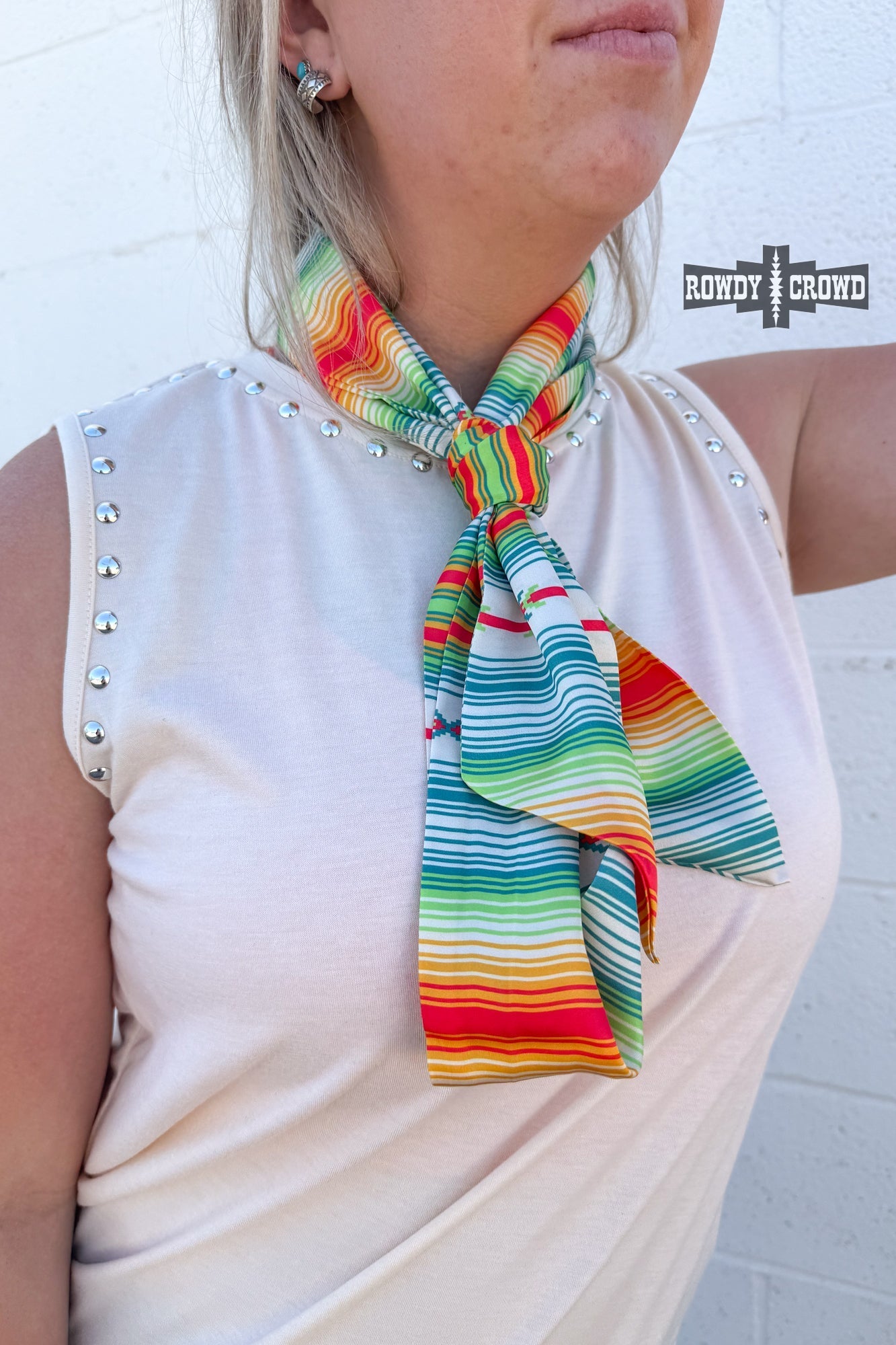 Good Vibes Long Scarf - Pistols 'n Petticoats - western boutique - womens western wear - western wear womens