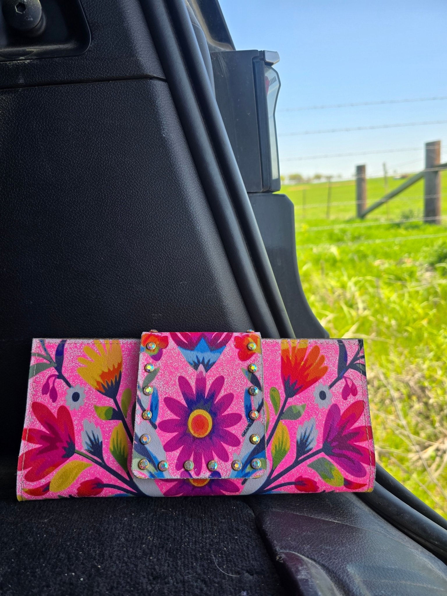 Handmade Dark pink wallet - Pistols 'n Petticoats - #westernboutique# - #westernfashion#