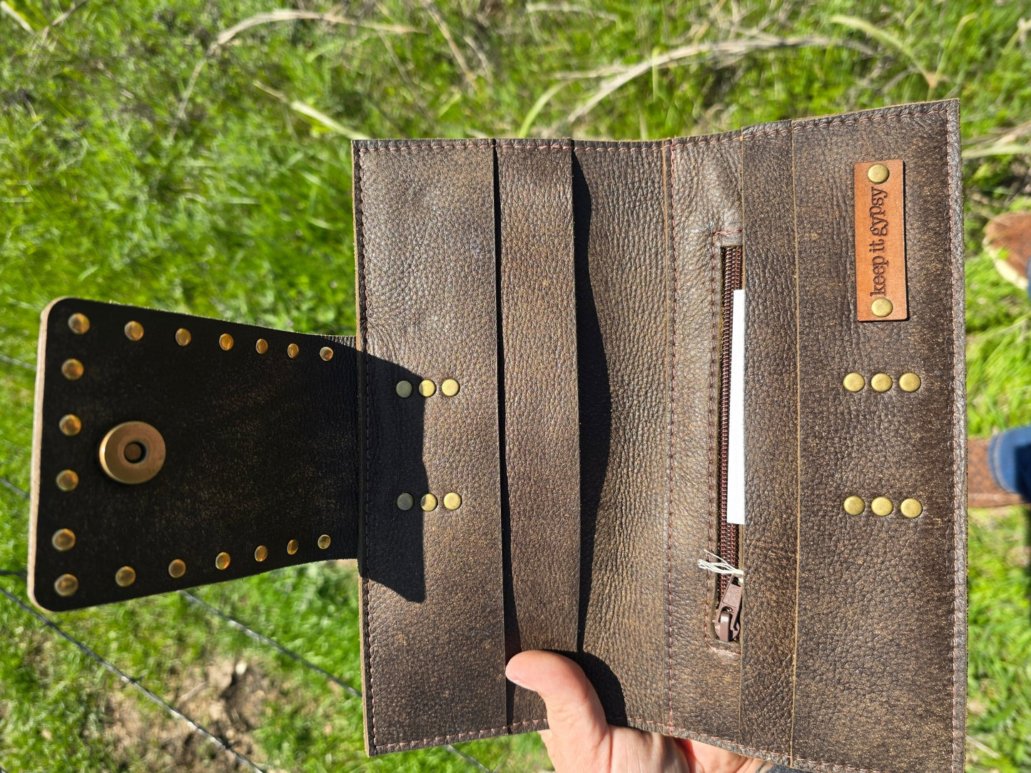 Handmade Leather Wallet - Pistols 'n Petticoats - #westernboutique# - #westernfashion#