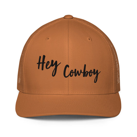 Hey Cowboy Trucker Hat - Pistols 'n Petticoats - #westernboutique# - #westernfashion#