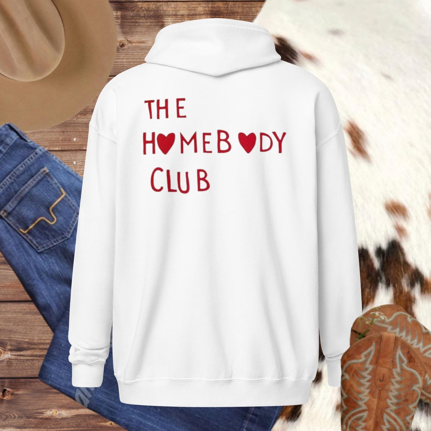 homebody club zip hoodie, unisex heavy blend zip hoodie, western graphic zip up, cozy western hoodie, country western zip hoodie, women’s western hoodie, men’s western graphic zip hoodie