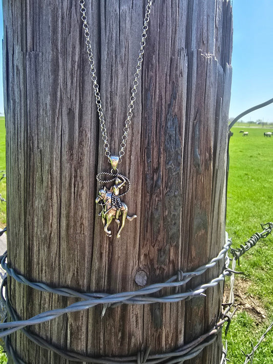 Horse Charm Necklace - Pistols 'n Petticoats - #westernboutique# - #westernfashion#