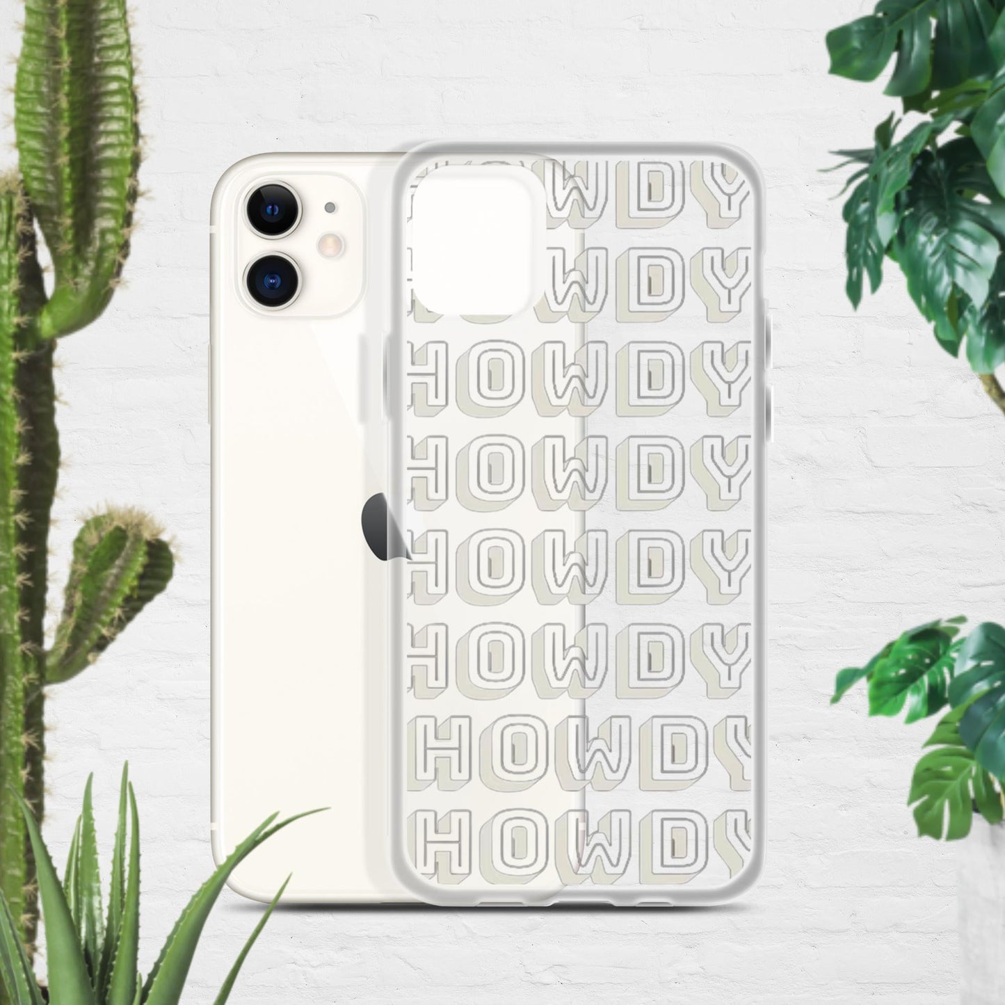 Howdy Clear Case for iPhone® - Pistols 'n Petticoats - #westernboutique# - #westernfashion#
