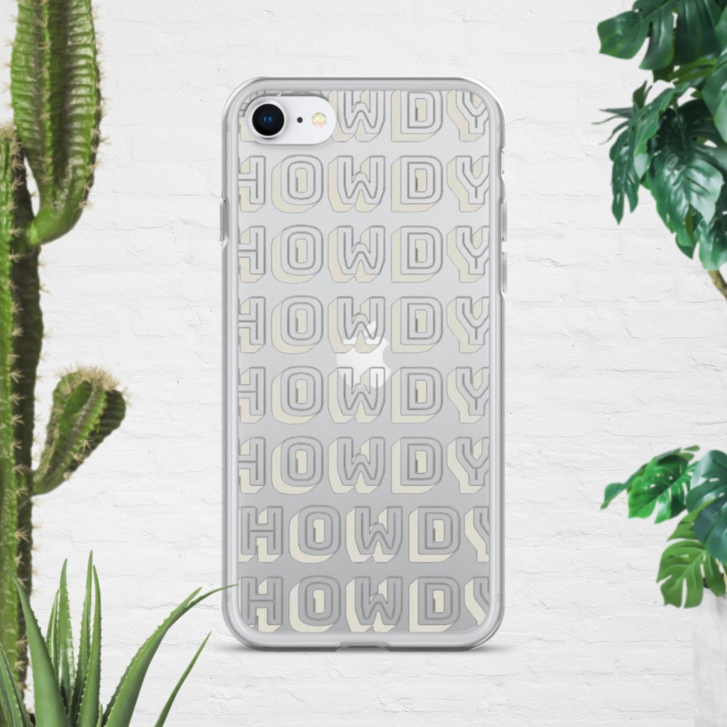 Howdy Clear Case for iPhone® - Pistols 'n Petticoats - #westernboutique# - #westernfashion#