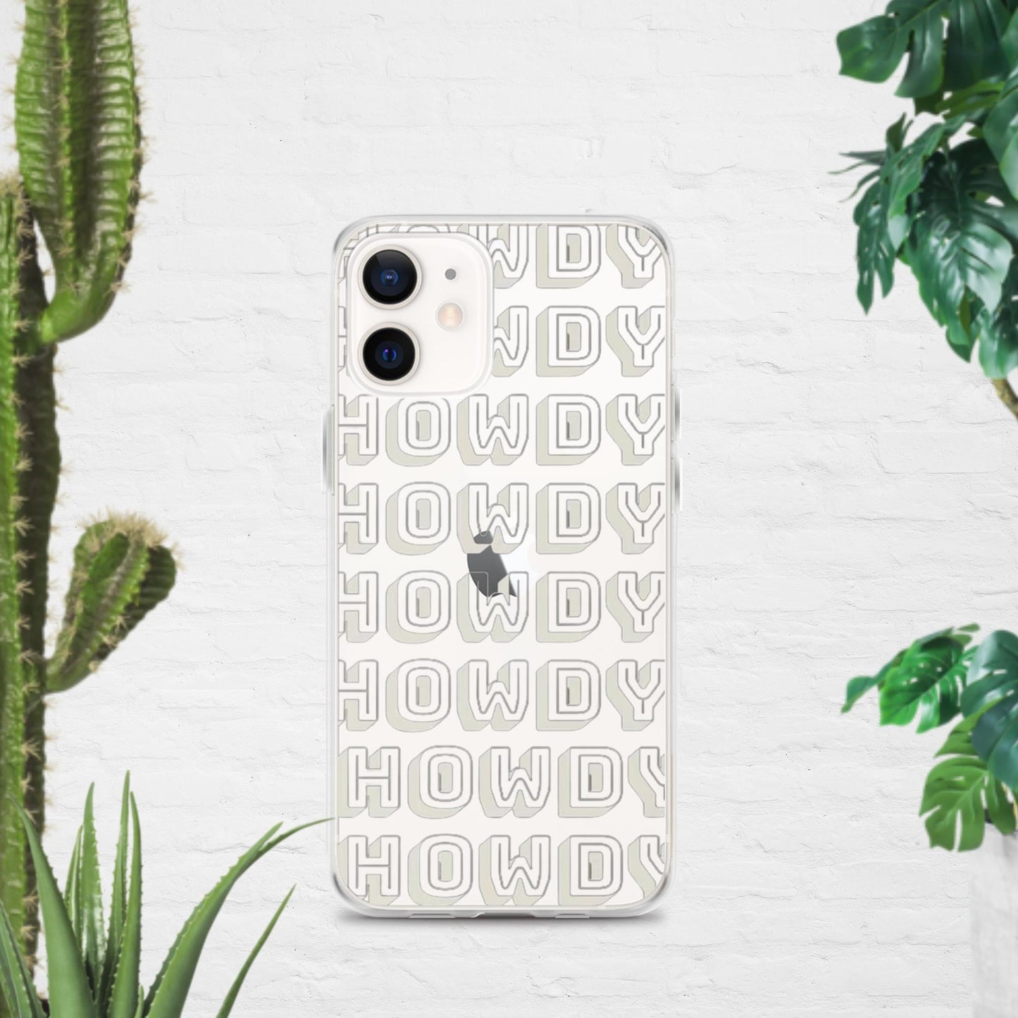 Howdy Clear Case for iPhone® - Pistols 'n Petticoats - #westernboutique# - #westernfashion#
