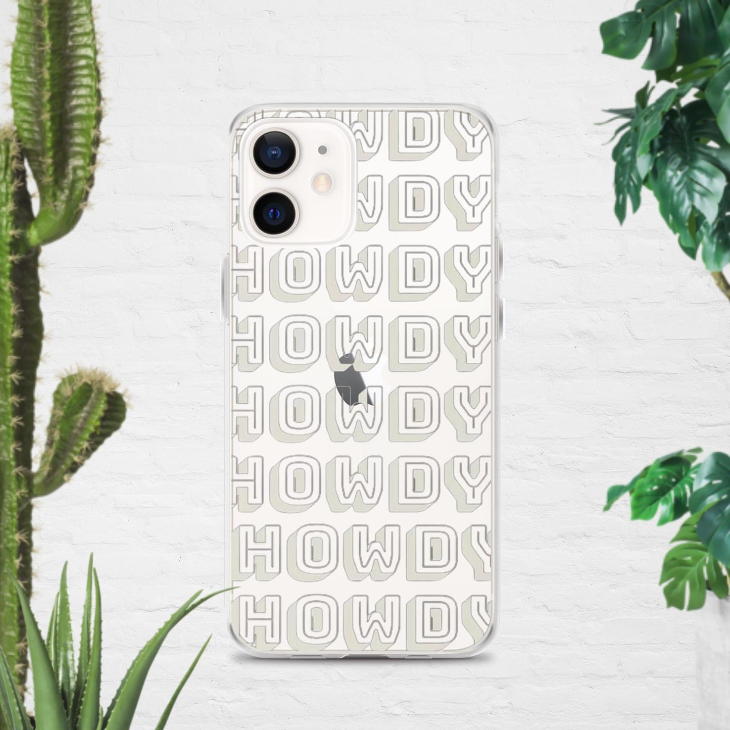 Howdy Clear Case for iPhone® - Pistols 'n Petticoats - #westernboutique# - #westernfashion#