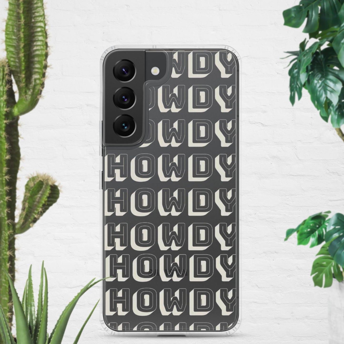 Howdy Clear Case for Samsung® - Pistols 'n Petticoats - #westernboutique# - #westernfashion#