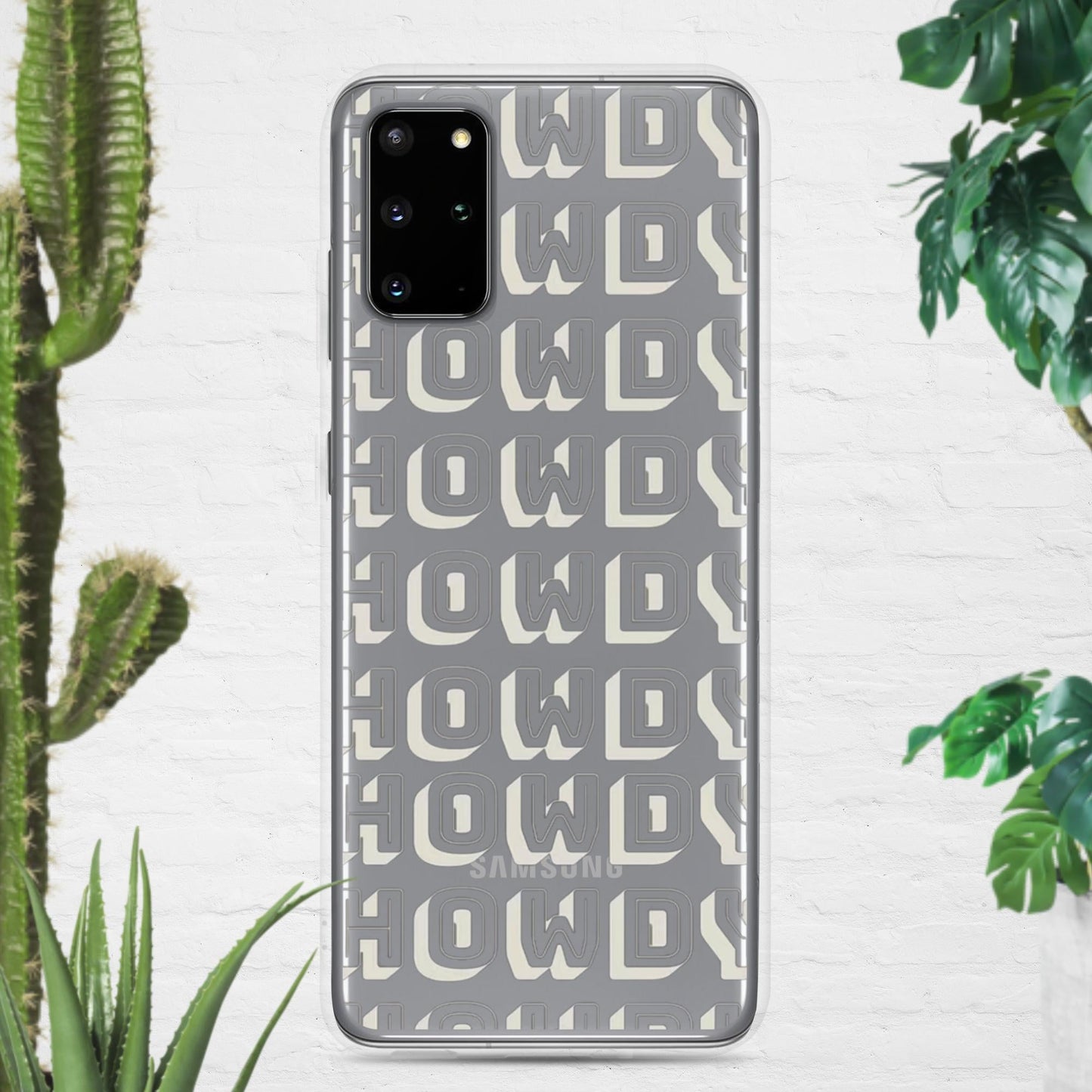 Howdy Clear Case for Samsung® - Pistols 'n Petticoats - #westernboutique# - #westernfashion#