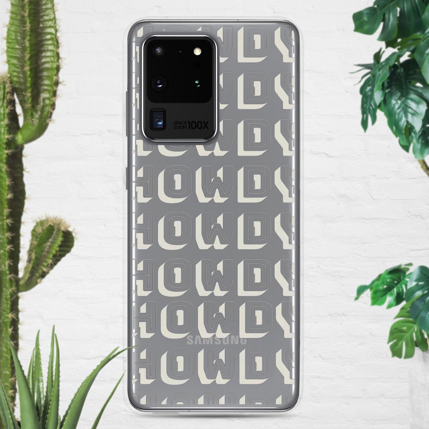 Howdy Clear Case for Samsung® - Pistols 'n Petticoats - #westernboutique# - #westernfashion#