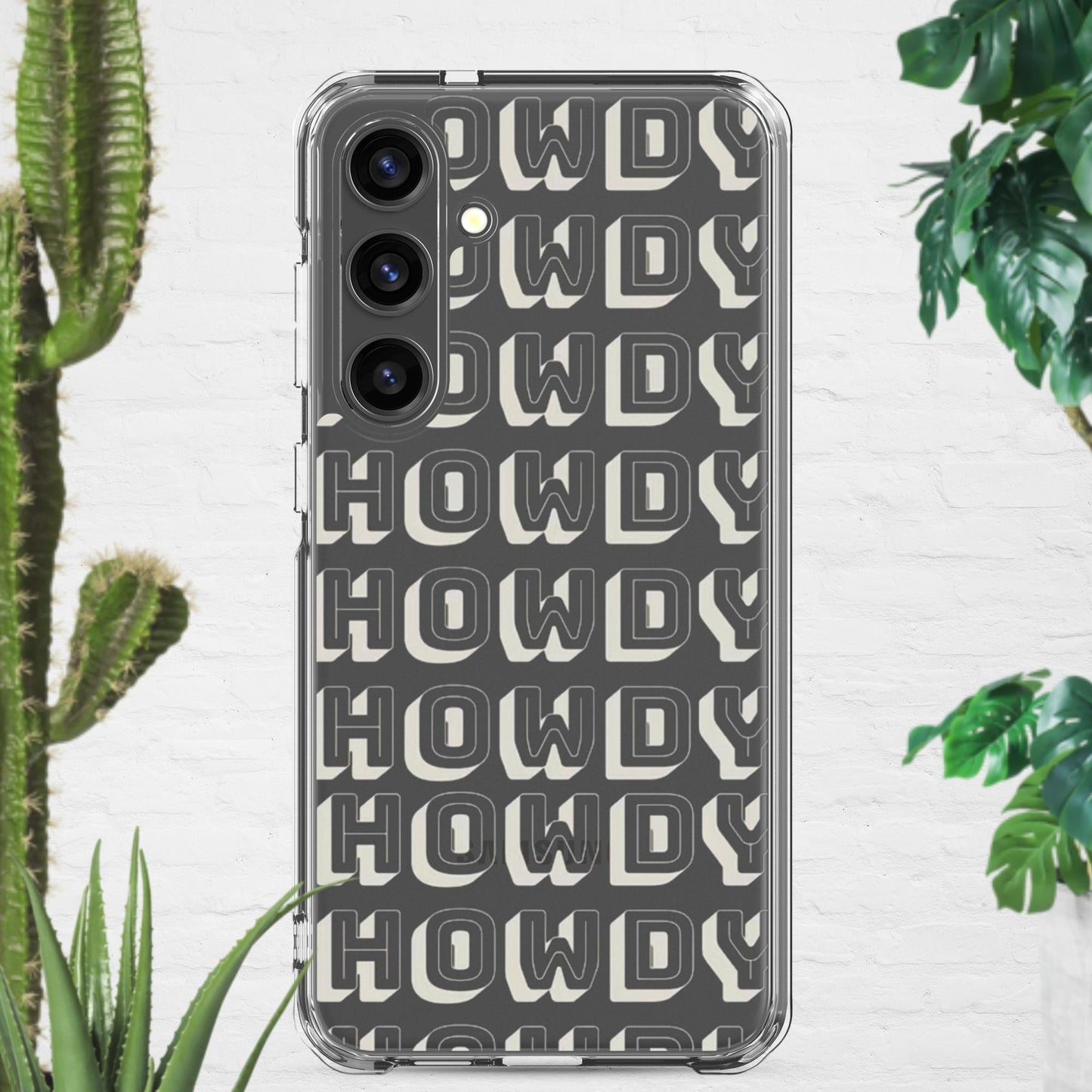Howdy Clear Case for Samsung® - Pistols 'n Petticoats - #westernboutique# - #westernfashion#