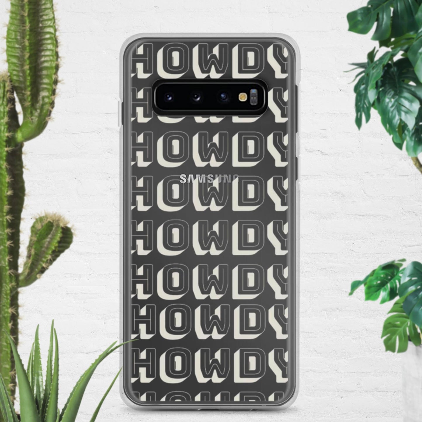 Howdy Clear Case for Samsung® - Pistols 'n Petticoats - #westernboutique# - #westernfashion#