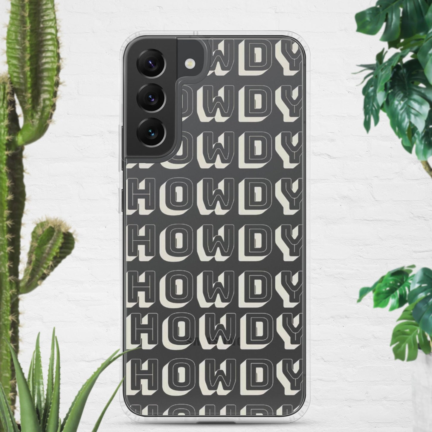 Howdy Clear Case for Samsung® - Pistols 'n Petticoats - #westernboutique# - #westernfashion#