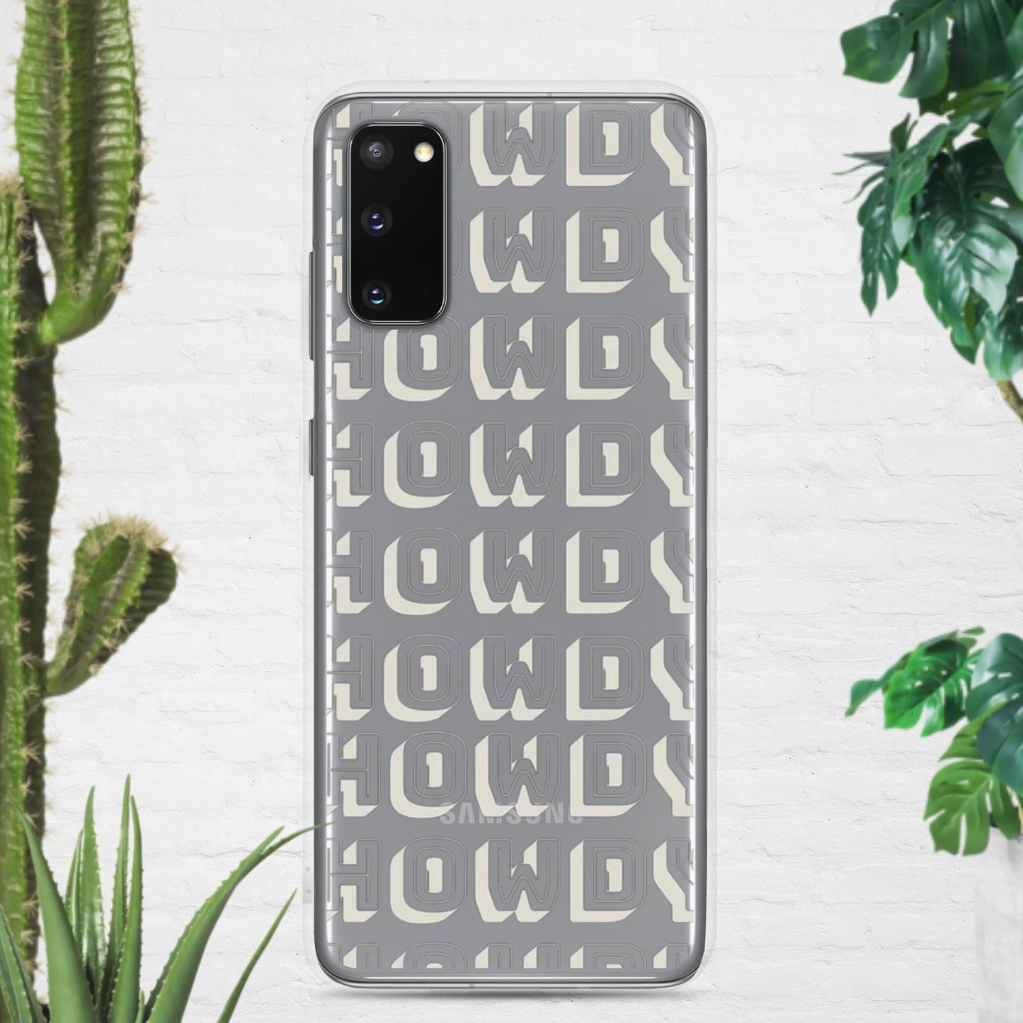 Howdy Clear Case for Samsung® - Pistols 'n Petticoats - #westernboutique# - #westernfashion#