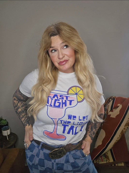 Last Night tee, western graphic t-shirt, vintage print tee, cowgirl graphic tee, women’s western tee, country concert tee, statement tee western