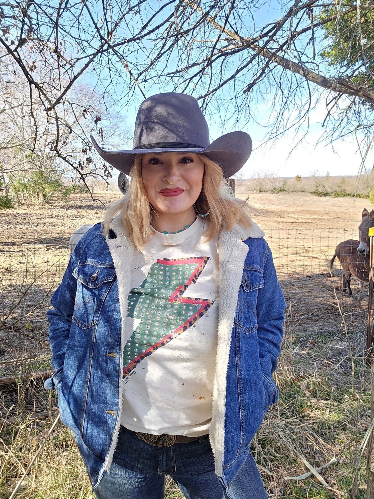 lightning bolt tee, western graphic t-shirt, cowgirl t-shirt, vintage western tee, women’s lightning bolt shirt, country concert outfit, western fashion tee