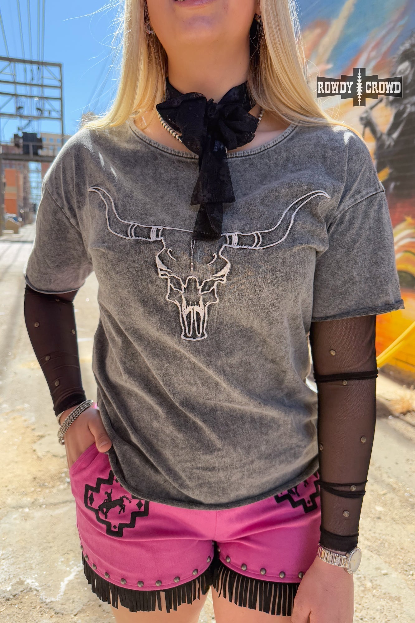 Lone Star Steer Top - Pistols 'n Petticoats - #westernboutique# - #westernfashion#