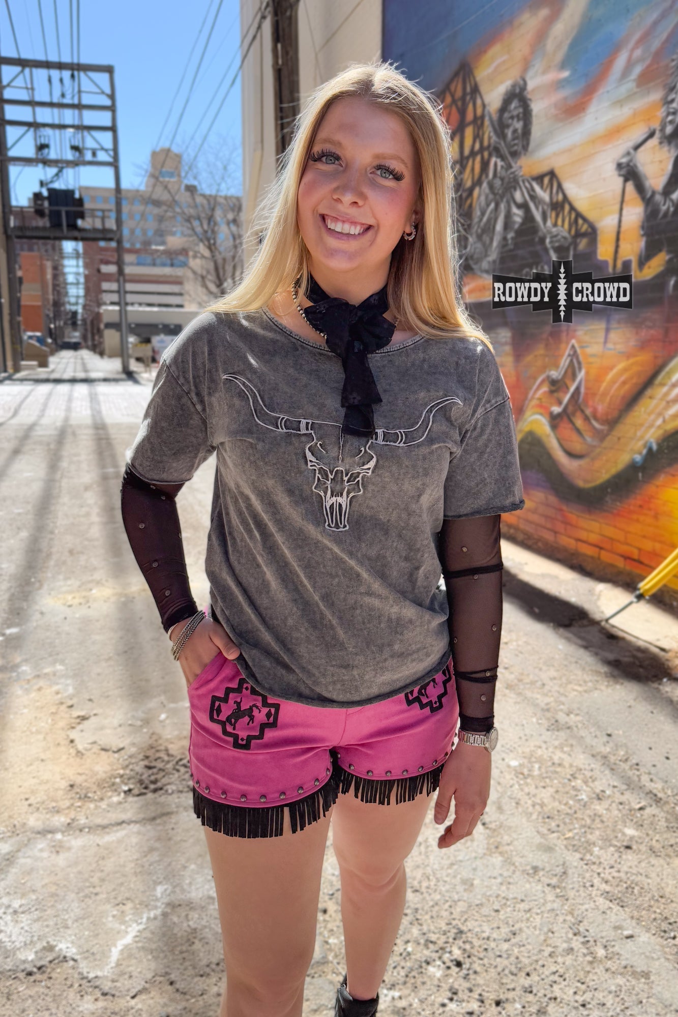 Lone Star Steer Top - Pistols 'n Petticoats - #westernboutique# - #westernfashion#