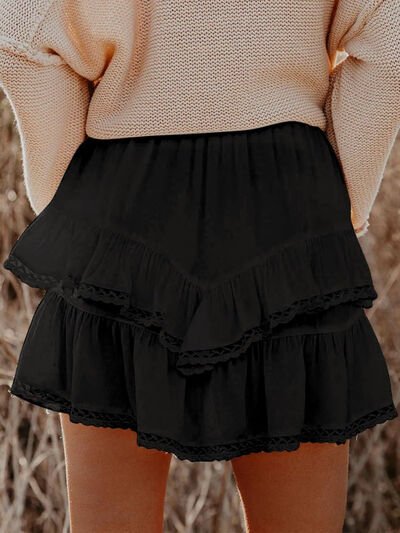 Lovelet Lace Short Western Skirt - Pistols 'n Petticoats - #westernboutique# - #westernfashion#