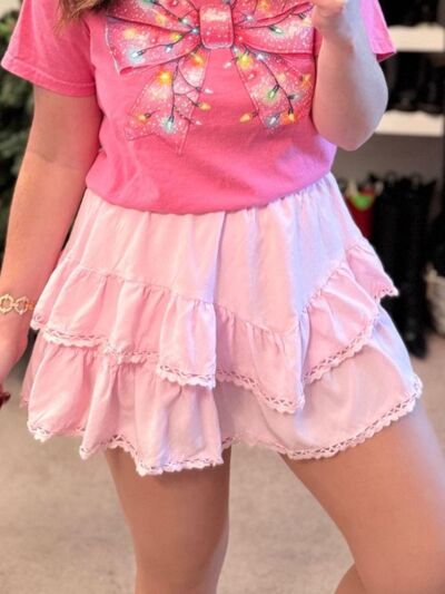 Lovelet Lace Short Western Skirt - Pistols 'n Petticoats - #westernboutique# - #westernfashion#