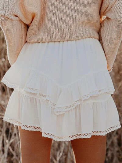 Lovelet Lace Short Western Skirt - Pistols 'n Petticoats - #westernboutique# - #westernfashion#