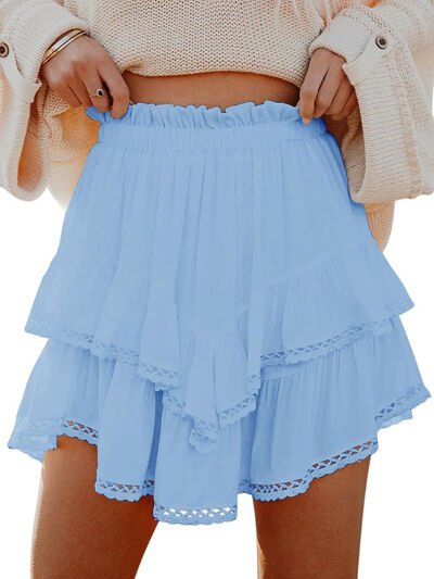 Lovelet Lace Short Western Skirt - Pistols 'n Petticoats - #westernboutique# - #westernfashion#