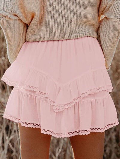 Lovelet Lace Short Western Skirt - Pistols 'n Petticoats - #westernboutique# - #westernfashion#