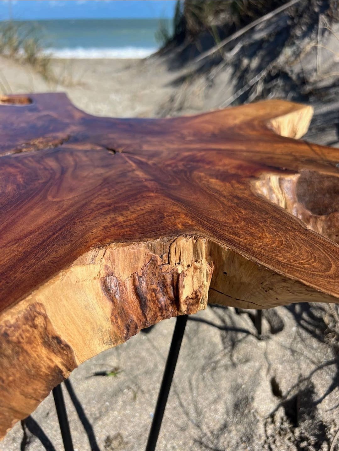 Natural Wood coffee table - Pistols 'n Petticoats - #westernboutique# - #westernfashion#